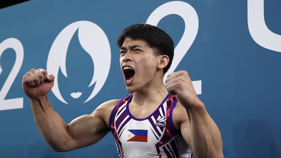 Carlos Yulo Wins Historic Gold in Gymnastics for the Philippines at Paris Olympics